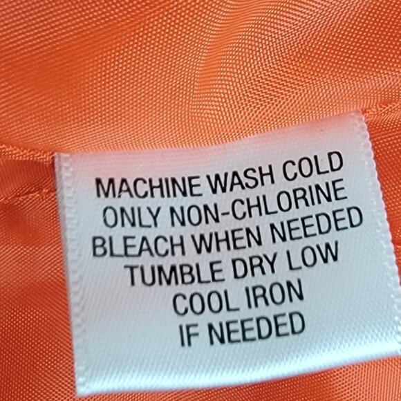 Victor by Victor Alfaro Orange Zipper All-Weather Trench Coat - L - Picture 5 of 6